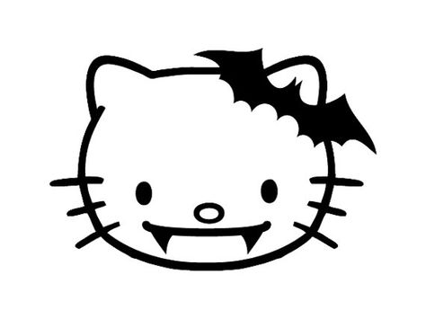 How did I slip a reference to "Hello Kitty" in a book about vampire hunting? You'll have to read my book to find out. Vampire Hello Kitty, Hello Kitty Vampire, Sanrio Halloween, Bat Bow, Hello Kitty Pumpkin, Mechanics Logo, Pumpkin Template, Screen Printed Tshirts, Hello Kitty Halloween