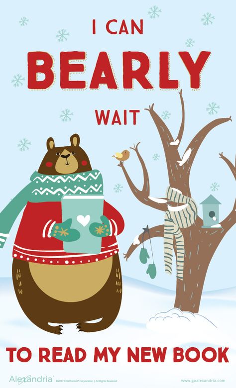 Posters to decorate your #library  Download for free!   #librarydisplays #newyearlibrarydisplays Reading Poster Design, Christmas Library Display, Winter Library, Alexandria Library, Christmas Library, School Library Bulletin Boards, Library Decorations, Reading Poster, Winter Display