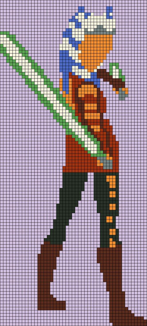 Star Wars Cross Stitch Patterns, Ahsoka Tano Clone Wars, Ashoka Star Wars, Hama Beads Coasters, Pokemon Cross Stitch Patterns, Pokemon Cross Stitch, Beads Patterns, Graph Crochet, Star Wars Kylo Ren