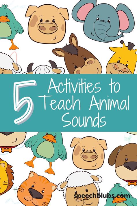 Animal Noises Activities, Animal Theme Activities For Infants, Infant Sound Activities, Animal Speech Therapy Activities, Animals Teaching Ideas, Farm Animal Activities For Infants, Sound Activities For Preschoolers, Toddler Animal Activities, Animal Activities For Babies