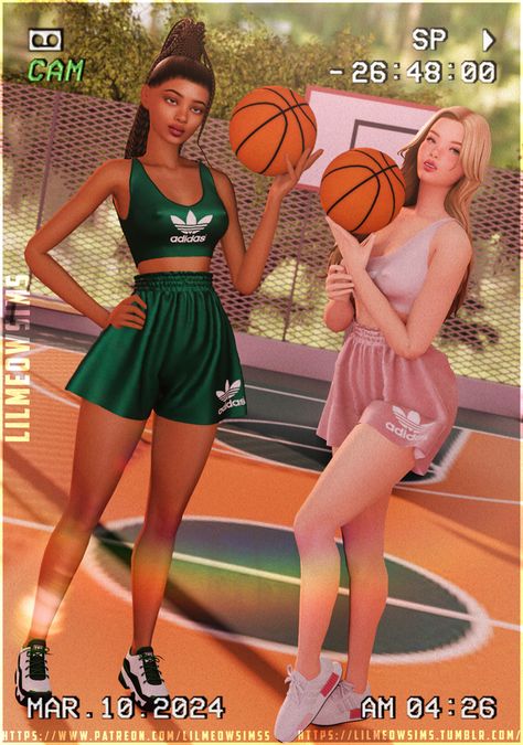 Sport Outfit Set | Patreon Sims 4 Sports Wear Cc, Sims 4 Gym Cc, Maxis Match Cc Folder, Maxis Match Cc, Cc Folder, Cheerleading Outfits, Cc Sims, Sims 4 Cc Finds, Workout Outfit