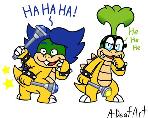 Ludwig + Iggy - Life swap by HandyxRussell10 Ludwig Von Koopa, Mario Drawing, Nintendo Sega, Doodle Images, Super Mario Art, Nintendo Art, Mario Art, Mario Brothers, Mario And Luigi