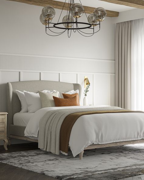 Our new Buxton bed offers plenty of rustic charm and adds a generous dose of understated elegance to your bedroom. Its cocooning winged headboard is instantly inviting, complete with sumptuously soft woven upholstery, our signature pale weathered oak, and statement cabriole legs 🔎251-01226 Winged Headboard, Weathered Oak, Cabriole Legs, Understated Elegance, Rustic Charm, Upholstery, Bedroom, Bed