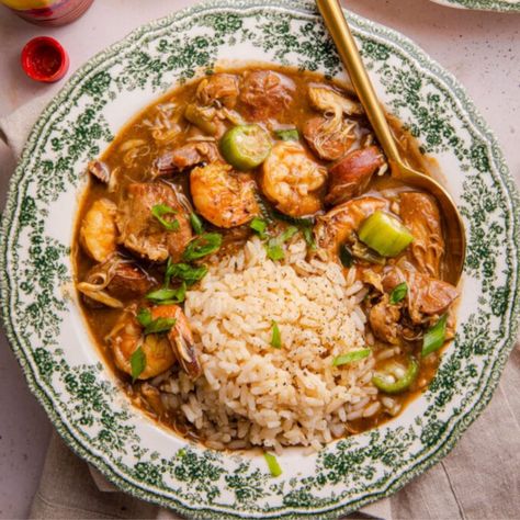 Authentic Cajun Gumbo, Cajun Gumbo Recipe, Turkey Gumbo, New Orleans Gumbo, Cajun Gumbo, Seafood Gumbo Recipe, Cajun Turkey, Southern Recipes Soul Food, Seafood Gumbo