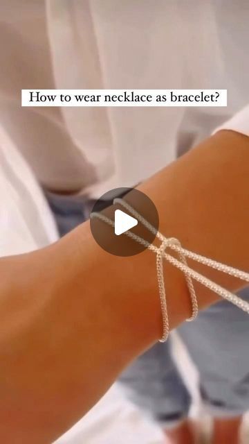 ZHINIA on Instagram: "Easy way to wear your necklace as a bracelet.

#zhinia #zhiniajewellery #zhiniatricks #jewellerytips" How To Make Braclets, Jewelry Hacks, 50k Views, Gold Bangles For Women, Hacks Clothes, Bold Jewelry, Boho Style Jewelry, To Wear, Wear Necklaces