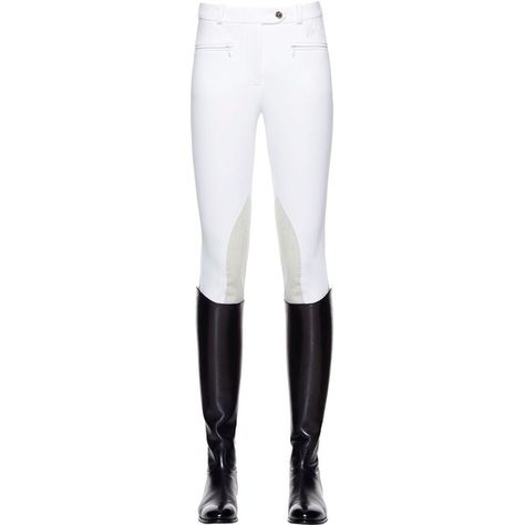 Miasuki Women Nadia Riding Pants (958 AUD) ❤ liked on Polyvore featuring pants, white, breathable pants, tailored pants, snap pants, white pants and patch pants Riding Trousers, Equestrian Pants, Snap Pants, Patch Pants, Pants Tailored, Riding Clothes, Embroidered Pants, White Trousers, Riding Pants