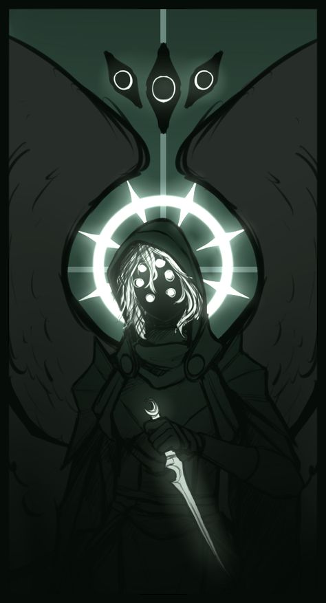 Wasn’t the first angels usually said to humans, “DO NOT BE AFRAID.” @sosthemortalcoil God Like Beings Art, Evil Angel Character Design, Scary Angel Art, Time God Fantasy Art, Evil God Art, God Drawing Reference, Angel Man Art, Dark God Art, Angelic Character Design