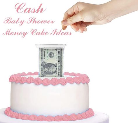 Cash baby shower cake kit ideas and decorations Tree Baby Shower Ideas, Wishing Well Baby Shower, Money Cake, Cash Money, Invitation Wording, Mom Hacks, Wishing Well, Money Cash, Shower Design