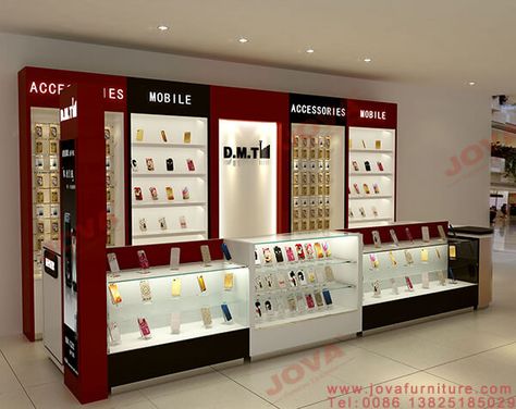 mobile kiosk display design Mobile Display Design, Mobile Phone Shop Design Interiors, Electronics Store Design, Cell Phone Kiosk, Phone Kiosk, Mobile Accessories Shop, Mobile Kiosk, Mobile Shop Design, Shop Counter Design