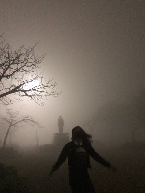 Fog photoshoot | 3am scene | darkness | gloomy photography Foggy Photoshoot Photo Ideas, Gloomy Day Photoshoot, Gloomy Photoshoot, Hazy Photography, Fog Photoshoot, Gloomy Photography, Ambience Photography, Graveyard Photoshoot, Eerie Photography