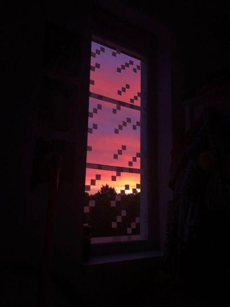 Minecraft Window, Minecraft Room Decor, Zimmer Diy, Minecraft Room, Minecraft Wallpaper, Indie Room, Minecraft Crafts, Minecraft Art, Aesthetic Rooms