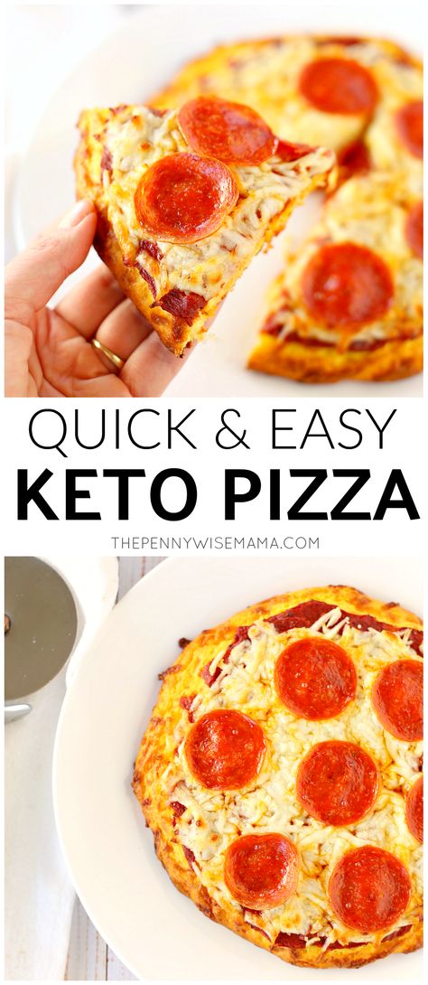 Quick & Easy Low Carb Keto Pizza Keto Entrees, Keto Italian, Low Sugar Diet Recipes, Low Carb Pizza Recipes, Keto Easy, Lazy Keto, Low Carb Low Fat Recipes, Quick Diet, Keto Tips