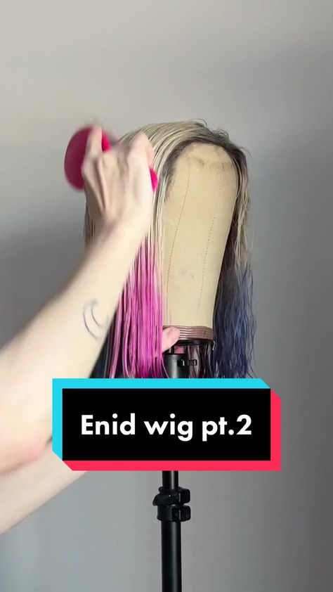 Enid Sinclair Costume Diy, Enid Sinclair Hair, Enid Sinclair Outfit Ideas, Enid Sinclair Outfit, Enid Sinclair, Diy Costumes, The Purple, Lady Gaga, Blue And Purple