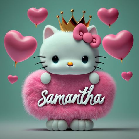 Samantha Name, Mexican Quotes, Rajasthani Bride, Name Boards, Hello Kitty Aesthetic, Creation Art, Makeup Eyeliner, Cake Topper, Aesthetic Wallpapers