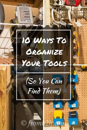 Organize Tools On Shelves, Organize Garage, Garage Redo, Tool Storage Ideas, Hardware Display, Furnace Room, Toolbox Storage, Organize Tools, Pegboard Garage