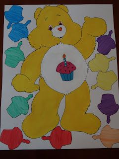 DIY Pin-the-Cupcake-on-Birthday-Bear-Game from Because I Said So (and Other Mommyisms) Bear Party Games, Care Bear Party, Care Bear Birthday, Bears Game, Bear Party, Diy Pins, Bear Birthday, Birthday Games, Care Bear