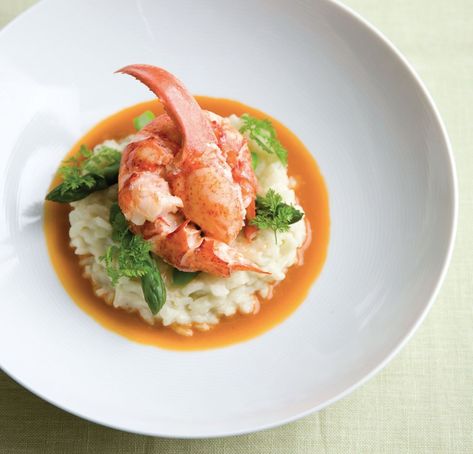 Lobster Risotto Recipe, Risotto Gourmet, Lobster Tail Recipe, Lobster Stock, Seafood Delight, Byron Love, Lobster Risotto, Lobster Recipes Tail, Mediterranean Restaurant