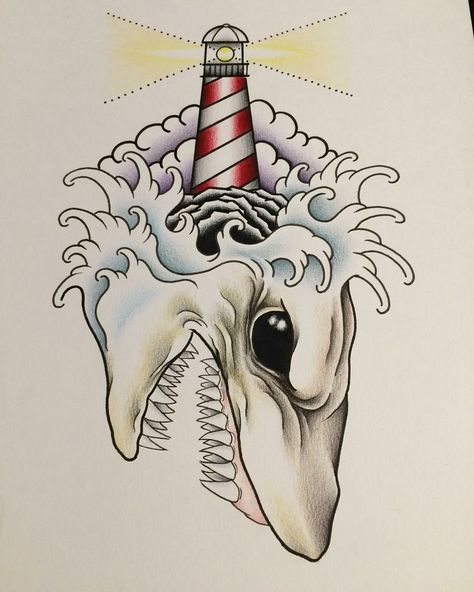 Beach life, shark, lighthouse, finger waves, senses pens, prisms color pencils, tattoo design, art, arte, drawing, dibujo, sketch Finger Waves Drawing, Tattoos Rainbow, Pinterest Tattoos, Heart Tattoo On Finger, Wave Drawing, Rainbow Tattoos, Finger Waves, Waves Tattoo, Color Pencils