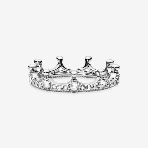 Crown Rings, Crown Ring Princess, Tiara Ring, Motifs Perler, Pandora Rings, Jewelry Accessories Ideas, Crown Ring, Jewelry Lookbook, Girly Jewelry