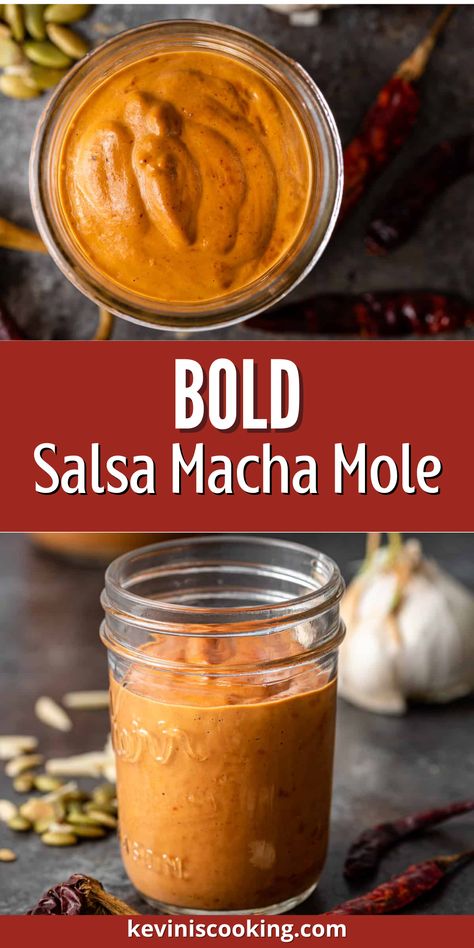 Homemade Mole Sauce, Salsa Macha Recipe, Macha Salsa, Mexican Mole Sauce, Mexican Salsa Recipes, Sweet Fries, Spice Rubs, Unique Sauces, Mexican Menu