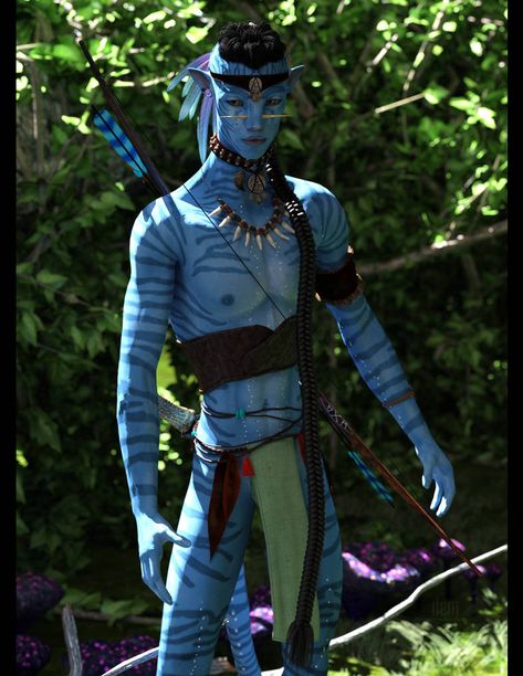 Nawkxey, Na'vi Warrior :: Iray 3 by DrowElfMorwen on DeviantArt Avatar Navi Cosplay, Na'vi Avatar Male Oc, Avatar Movie Fanart, Vi Cosplay, Na'vi Oc, Avatar Poster, Avatar Cosplay, Blue Avatar, Avatar James Cameron