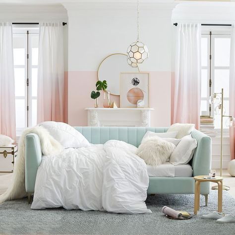 Five Paint Trends for 2019 - Pottery Barn Daybed Twin, Pb Teen, Daybed With Storage, Upholstered Daybed, Teen Girl Bedroom, Teen Bedroom Furniture, Dekorasi Kamar Tidur, Daybed With Trundle