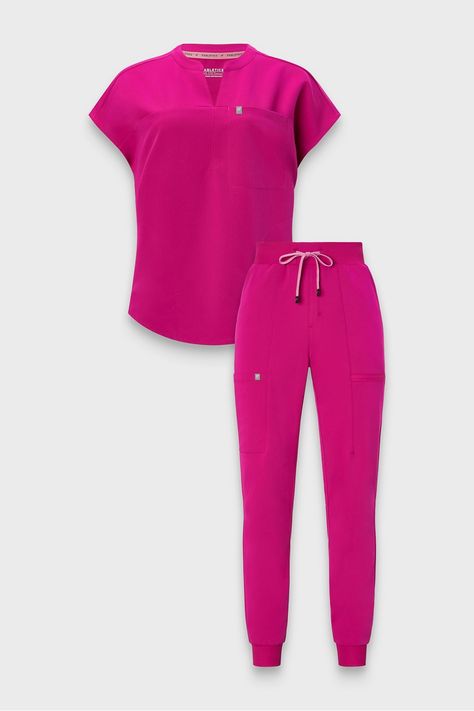 Evolve 3-Pocket Top + Ion Pant Fabletics Cranberry Stripe female Activewear >> Scrubs >> Kits >> Product Feed regular Fabletics Scrubs, Nursing Scrubs Outfits, Nurse Fashion Scrubs, Nurse Fashion, Nurse Outfit Scrubs, Cna Life, Nurse Outfit, Female Activewear, Cute Scrubs