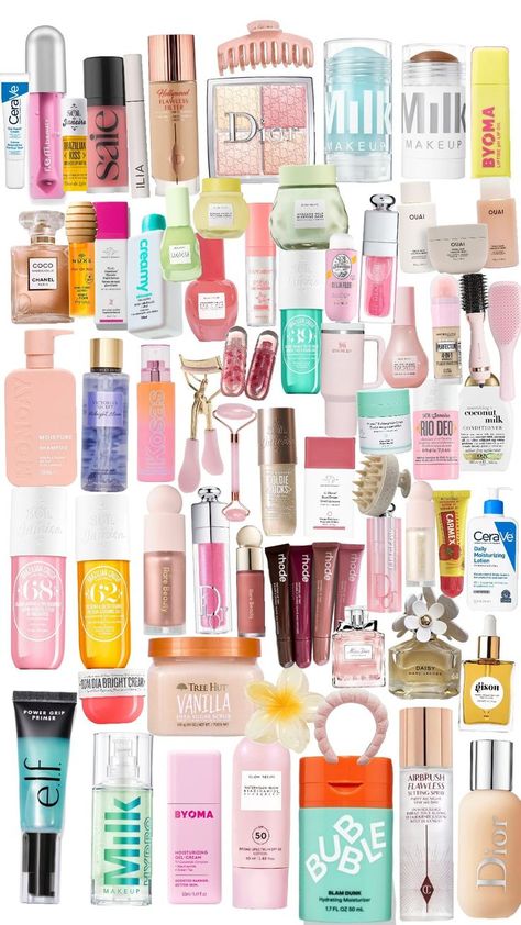 skin care💋💗 Skin Care Products Preppy, Skin Care Collage, Skincare For 11 Yrs Old, Skin Care Layout, Aesthetic Beauty Products, Skin Care Products Aesthetic, Best Sephora Products, Good Skin Care Products, Sephora Wishlist