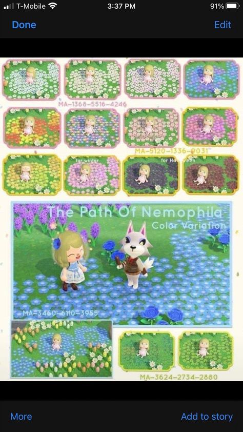 Acnh Cool Path Designs, Acnh Cute Path Design, Blue Flower Path Acnh, Acnh Paths Designs Flower, Cute Acnh Path Codes, Acnh Flower Path Designs, Acnh Path Ideas, Path Code Acnh, Acnh Fairycore Paths