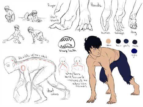 Animal Human Hybrid Character Design, Flexible Body, Ref Sheet, Cool Tattoo, Werewolf Art, Creature Drawings, Creature Concept Art, Creature Concept, Drawing Base