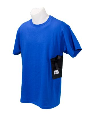 Shoulder Holster Built into a Shirt  Features:  Durable, washable, comfortable built-in holster  Built-in undergarment shoulder strap  Holster made in the U.S.A.  Holds many styles and sizes of handguns  50/50 poly-cotton blend shirt  Machine wash and dry as you would a regular t-shirt  One gun shirt replaces all your holsters. Order at http://www.wearccw.com/collections/gun_holsters/products/holster-shirt Holster Shirt, Appendix Carry Holster, Kydex Phone Holster, Shoulder Holster, Galco Holster, Tactical Shirt, Military Vest With Pockets For Hunting, Concealed Carry Holsters, Compression Shirts