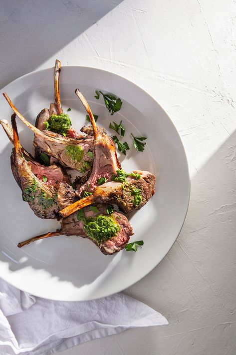 Cooked styled lamb with mint Satisfying Pics, Dream Boards, Lamb Shoulder, Baba Ganoush, Grilled Lamb, Rack Of Lamb, White Food, Adelaide Australia, Food Photographer