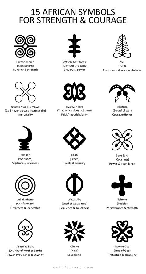 15 African Symbols for Strength & Courage Ghana Tattoo African Symbols, African Protection Tattoo, Andrika Symbol Tattoo, African Protection Symbols, African Adinkra Symbols, Life Symbols And Meanings, African Symbol Tattoo Woman, Symbols That Represent Me, Ancestor Tattoo African