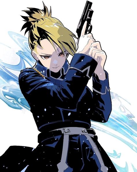 Riza Hawkeye, Alphonse Elric, Roy Mustang, Naruto Drawings, Horror Movie Art, Fullmetal Alchemist Brotherhood, Art Idea, Cool Anime Pictures, Fullmetal Alchemist