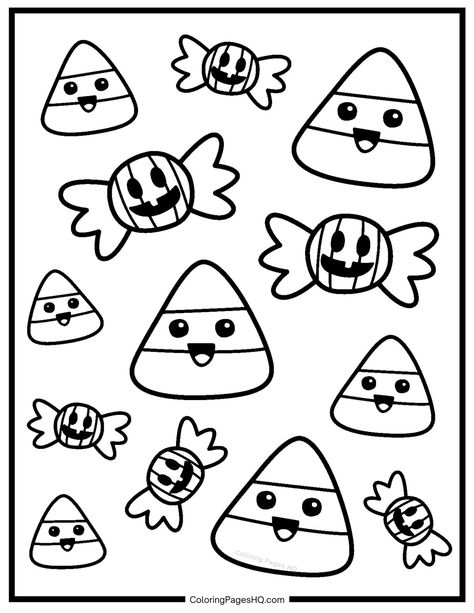 Halloween candy Halloween coloring pages Halloween Candy Crafts, Halloween Classroom Activities, Candy Coloring Pages, Cute Halloween Coloring Pages, Free Halloween Coloring Pages, Halloween Coloring Sheets, Halloween Kindergarten, Halloween Printables Free, Pumpkin Coloring Pages