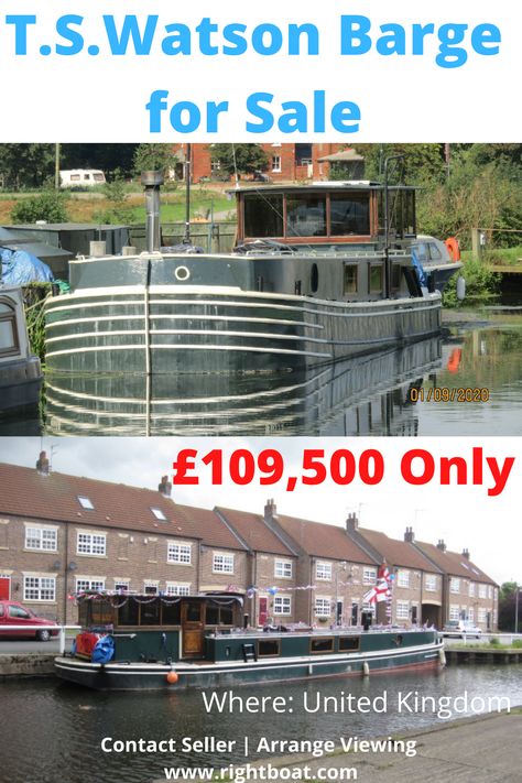 TSWatson Barge for Sale, Barges for Sale, Buy a Barge Online, Power Barges, Boats for Sale, Sell your Barge Online, List your Barge for Charter, Listing Boats and Yachts, Sell Boats Online Deck Boats For Sale, Barges For Sale, Sealver Wave Boat, Boat Motors For Sale, Barge Boat, Boats Against The Current, East Yorkshire, Used Boats, Yacht For Sale