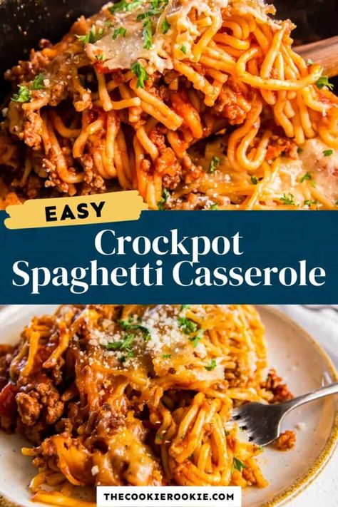 Spaghetti Slow Cooker, Spaghetti Casserole Crockpot, Crock Pot Spaghetti Recipes, Million Dollar Spaghetti Crockpot, Crockpot Spaghetti Casserole, Best Crockpot Spaghetti, Spaghetti Crockpot Recipes, Slow Cooker Spaghetti Casserole, Spaghetti In Crockpot