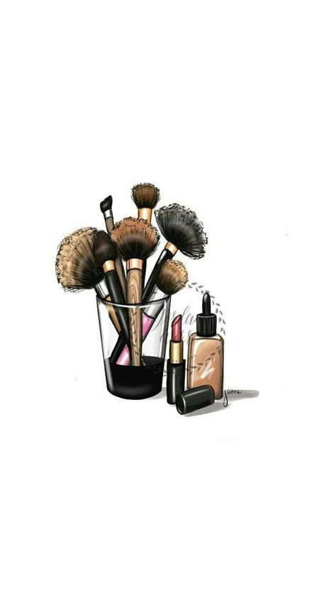 Makeup Artist Dp For Instagram, Make Up Profile Picture, Makeup Artist Aesthetic Wallpaper, Makeup Illustration Logo, Makeup Profile Picture, Image Girly, Makeup Wall Art, Makeup Logo Design, Beauty Salon Posters