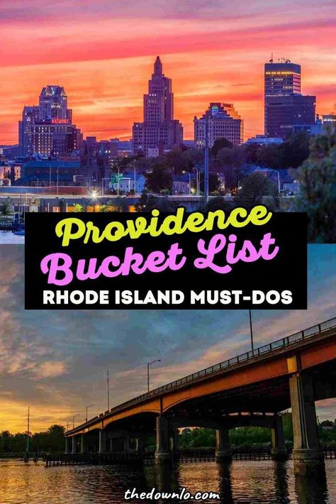 The best things to do in Providence Rhode Island, how to get to providence from boston (take the amtrak train!), providence airports, ferries, day and weekend trips to block island and newport ri, and everything you need to know about waterfire for an east coast weekend road trip. Day Trips From Providence Rhode Island, Fall In Rhode Island, What To Do In Providence Rhode Island, Rhode Island Road Trip, Providence Rhode Island Fall, Providence Rhode Island Food, Rhode Island Things To Do, Rhode Island Providence, Things To Do In Rhode Island