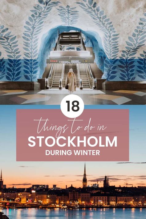 20 Things to do in Stockholm in Winter (2023) Winter In Stockholm, Stockholm Things To Do, Things To Do In Stockholm Sweden, Stockholm Travel Guide, Sweden In Winter, Stockholm In Winter, Stockholm Vacation, Stockholm To Do, Winter Stockholm