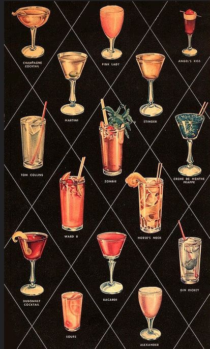 Vintage Cocktail Photography, Vintage Cocktail Aesthetic, Vintage Cocktail Illustration, Beverage Ads, Cocktail Aesthetic, Vintage Cocktail Party, Vintage Drinks, Vintage Cocktails, Cocktail Vintage