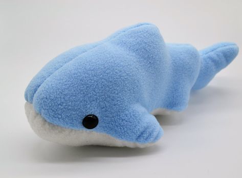 Shark Plushies Large, Cutecore Plush Shark, Fish Plushies, Plush Template, Whale Shark Plush, Kawaii Shark, Fluffy Things, Giant Fish, Shark Plush