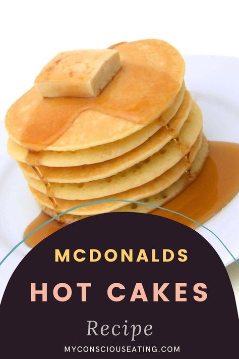 Hot cakes with a side of butter Mcdonald’s Pancakes Recipe, Hot Cakes Recipe, Mcdonalds Pancake Recipe, Mcdonalds Hotcakes, Mcdonald's Pancake Recipe, Mcdonalds Pancakes, Mcdonalds Recipes, Cornish Hen Recipe, Classic Breakfast