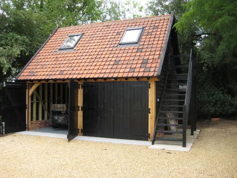 Cartlodges - Roger Gladwell Timber Frame Construction Cottage Garage, Timber Frame Garage, Construction Garage, Barn Style Garage, Farm Inspiration, Car Ports, Garage Plans With Loft, Timber Garage, Garage Construction