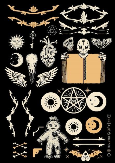 Book Wings, Crow Logo, Happy Halloween Cards, Alchemical Symbols, Mystical Decor, Halloween Party Poster, Human Vector, Witchy Home, Happy Halloween Banner