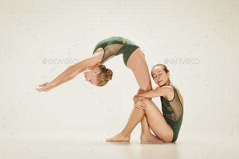 The two modern ballet dancers by master1305. The two modern ballet dancers dancing on gray studio background#dancers, #modern, #ballet, #studio Duo Contemporary Dance Poses, 2 People Dance Poses, Duet Dance Poses For Pictures, 2 Person Dance Poses, Two People Dance Poses, Dance Duo Poses, Partner Dance Poses, Duo Dance Poses, Dance Duet Poses