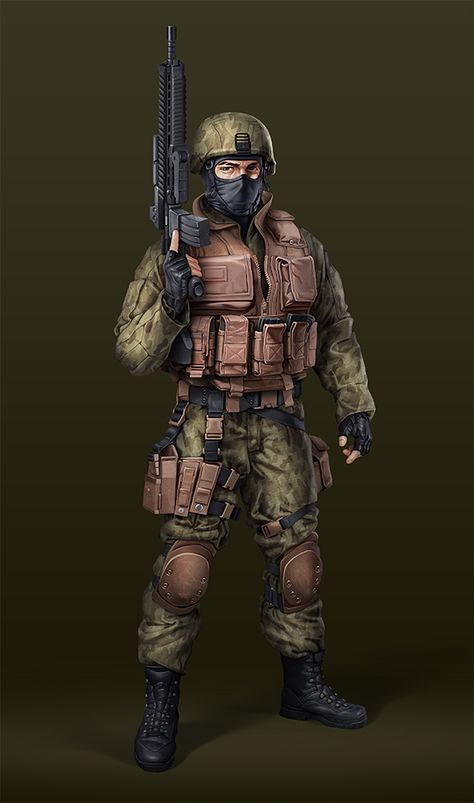 Armored Soldier Art, Military Soldier Art, Special Forces Concept Art, Solider Concept Art, Military Character Design Male, Soldier Character Concept, Modern Mercenary Character Design, Military Concept Art, Soldier Character Design