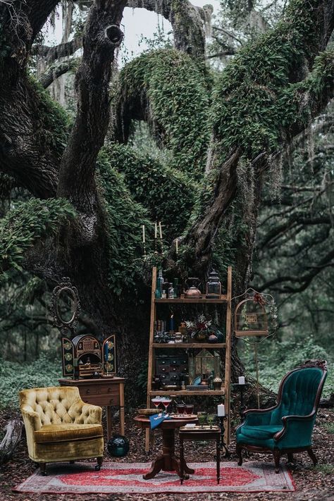 mystical forest wedding lounge #weddinglounge #decor #receptiondecor #lounge #weddingdetails Mystical Forest Wedding, Wiccan Wedding, Wedding Lounge, Mystical Forest, Stil Boho, Wedding In The Woods, Forest Wedding, Halloween Wedding, Foto Inspiration