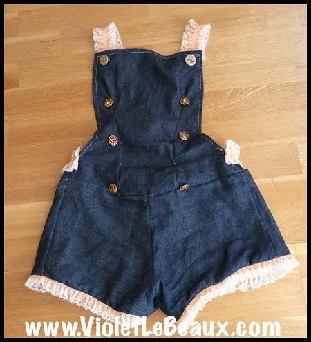 DIY Cute Overalls From Scratch Sewing Pattern - Violet LeBeaux - Tales of an Ingenue Diy Overalls, Cute Craft, Cute Overalls, Kawaii Diy, Fashion Project, Beauty Tutorials, Cheap Fashion, Lolita Fashion, Upcycle Clothes