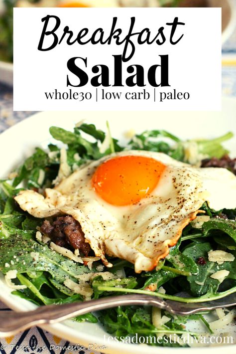 Breakfast Side Salad, Breakfast Salad Recipes, Breakfast Salad Ideas, Paleo Breakfast Cookies, Salad Recipes Gluten Free, Breakfast Meat, Paleo Recipes Breakfast, Vegan Meat, Whole 30 Breakfast